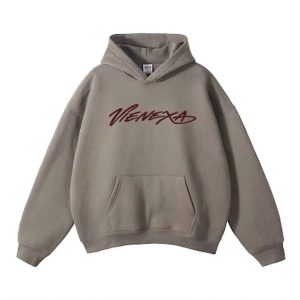 Áo Hoodie Vienexa Essential - Màu Nâu Xám